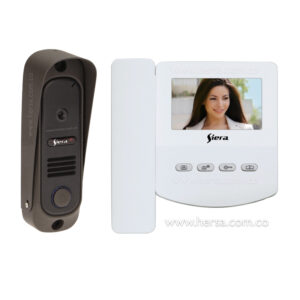 Kit videocitófono con auricular de 1 botón Siera