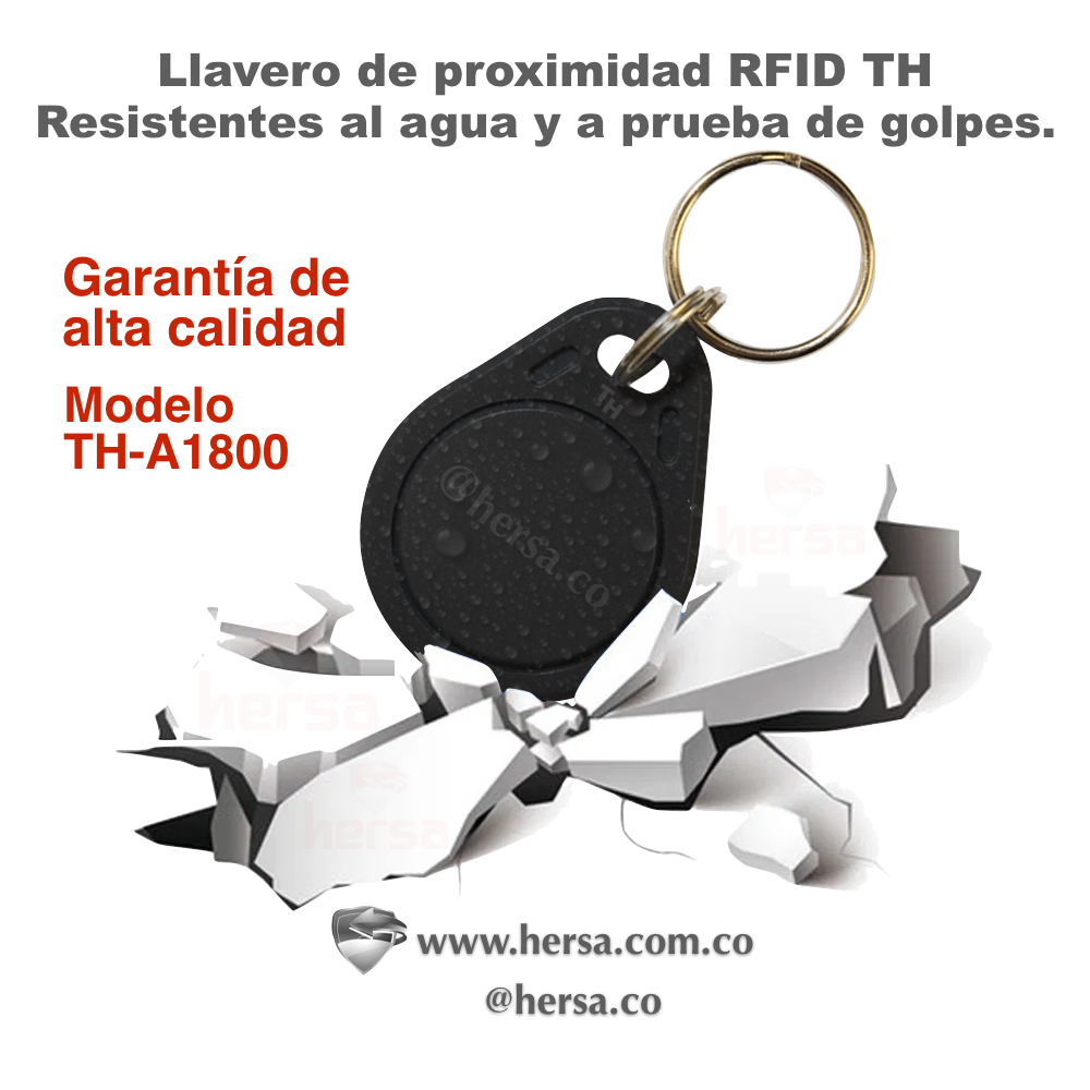 Llavero de proximidad tag RFID EM 125 KHz color azul TH - Imagen 2