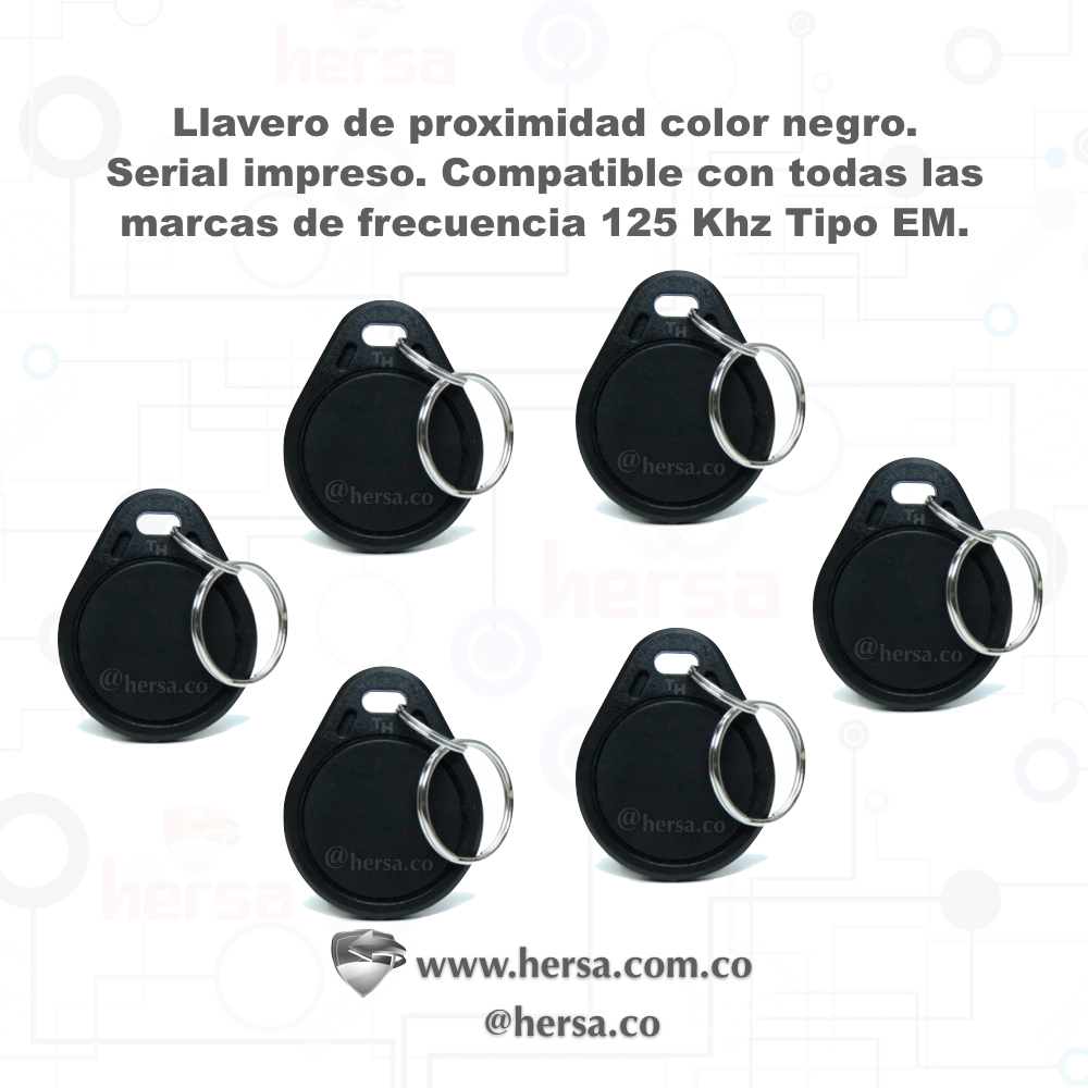 Llavero de proximidad tag RFID EM 125 KHz color azul TH - Imagen 3
