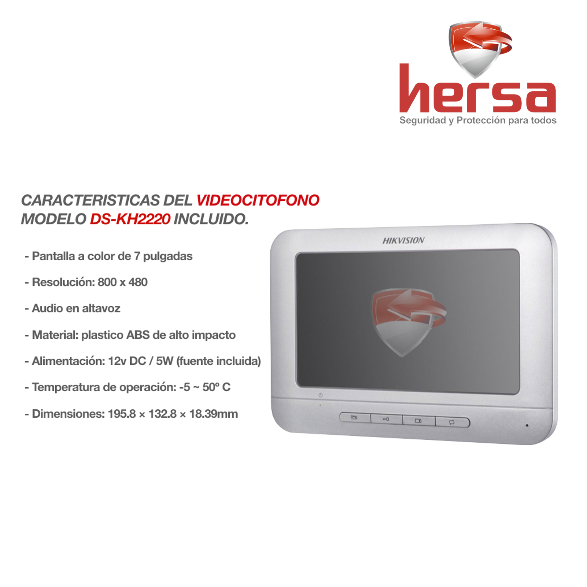 DS-KIS203 | Hikvision | Kit Videoportero Analogo - Imagen 3