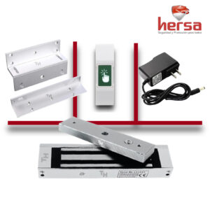 kit de Electroimán 350 Libras + Soporte Zl + Fuente + Botón | Kit | TH